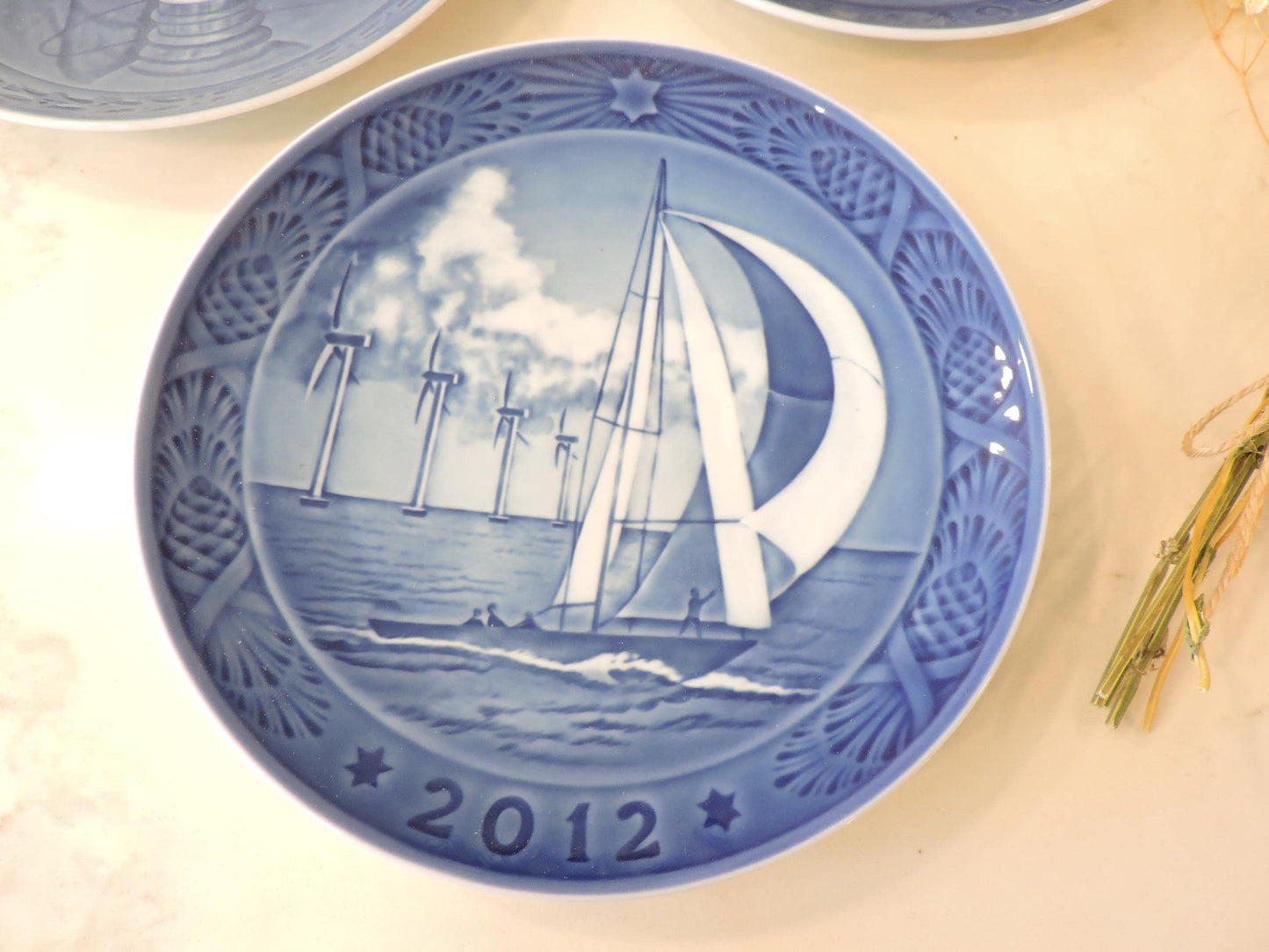 Royal Copenhagen Christmas Plate 2012, 1991, 1771 3PCS Gift Set