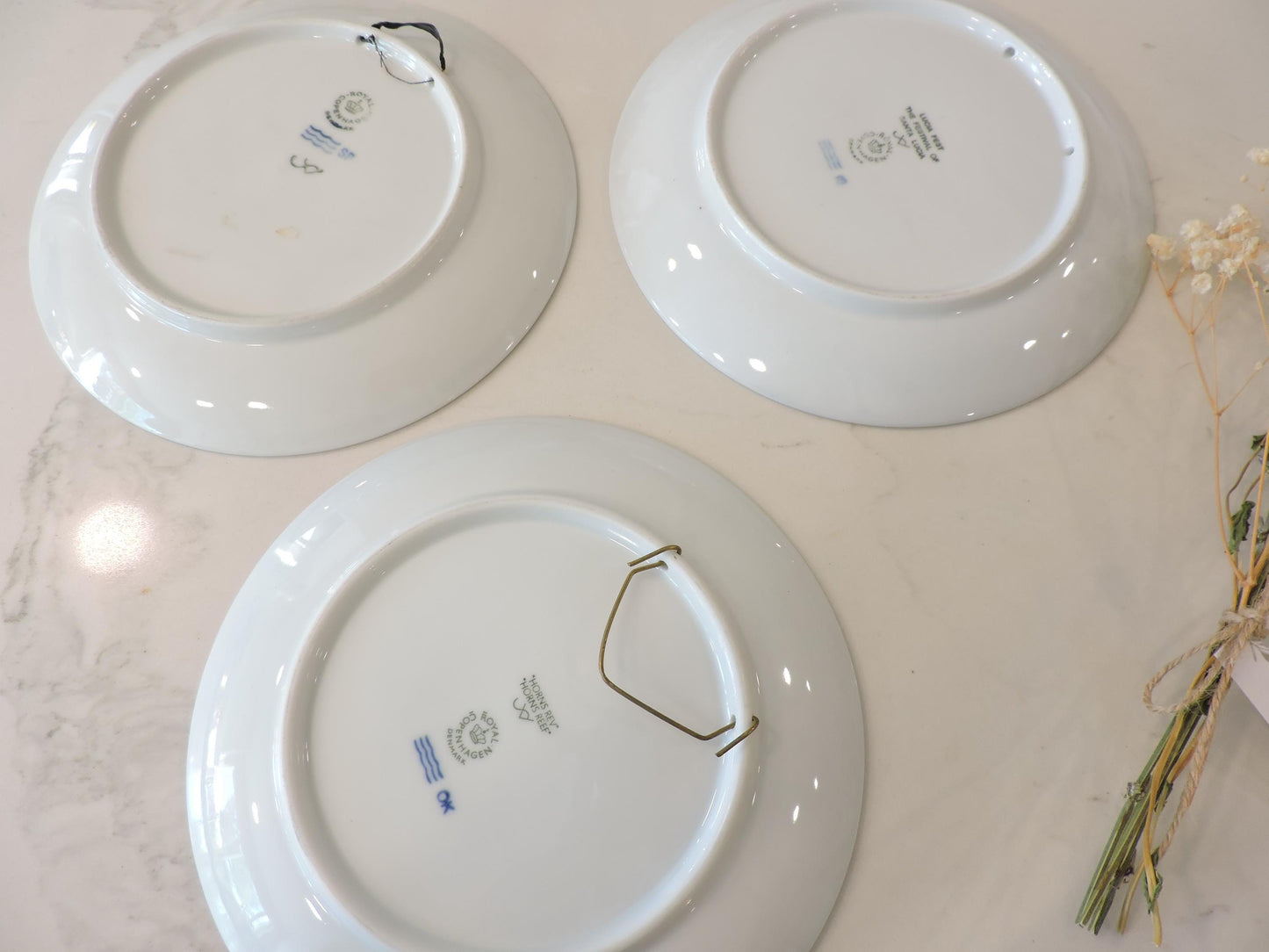 Royal Copenhagen Christmas Plate 2012, 1991, 1771 3PCS Gift Set