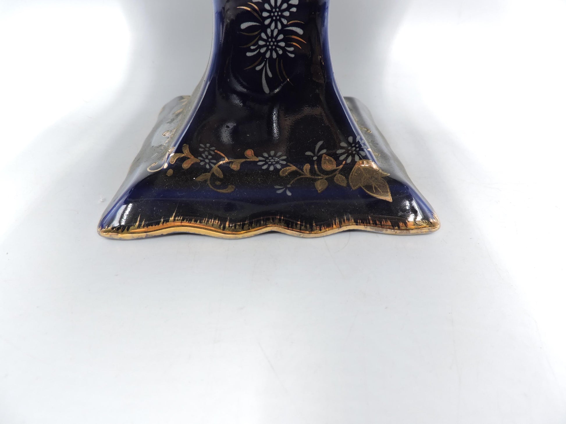 Czjzek Czech Cobalt Blue Pedestal Compote