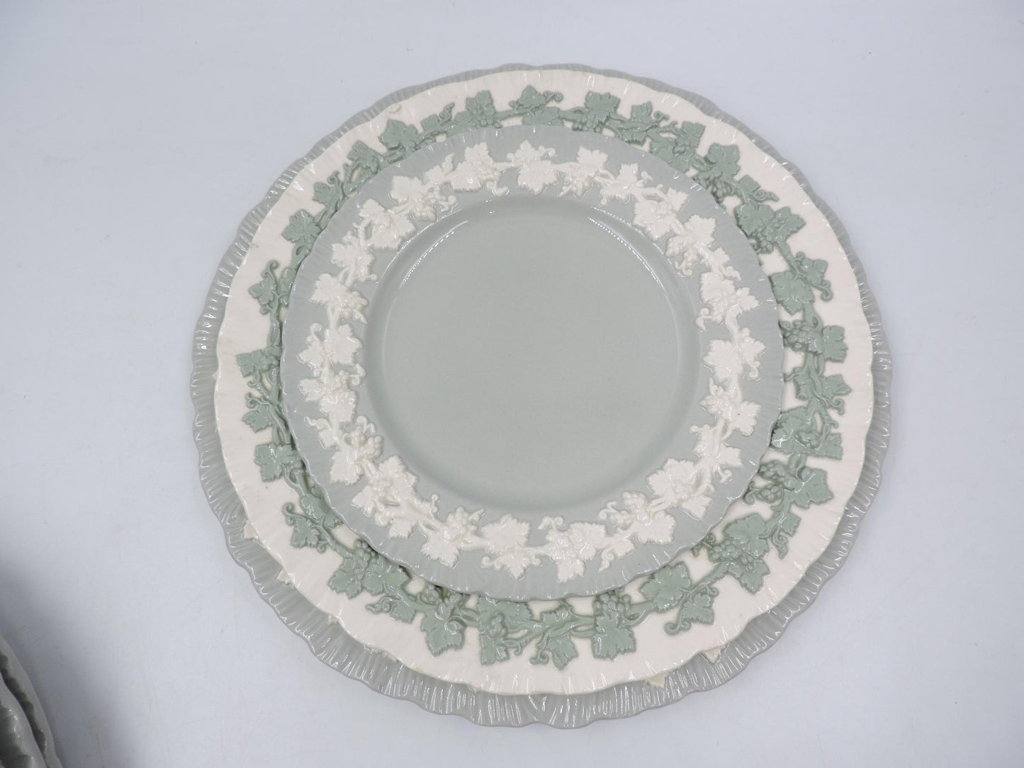 Wedgwood Queensware Shell Edge Plate Set of 3