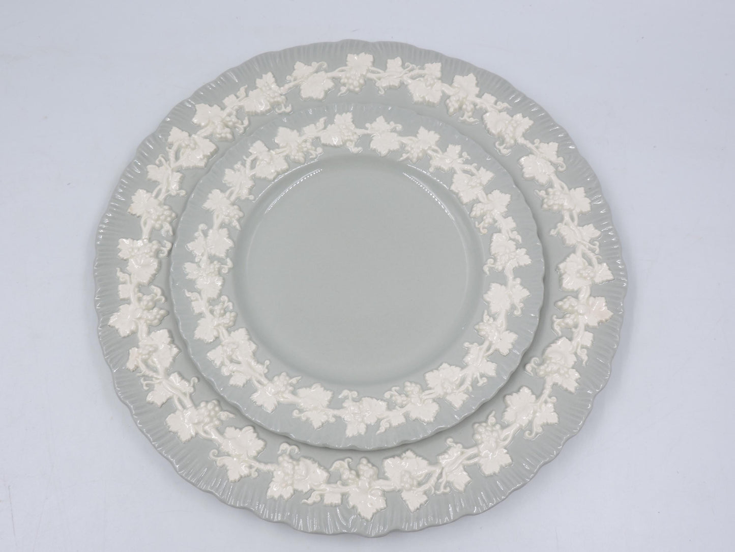 Wedgwood Queensware Shell Edge Plate Set of 3