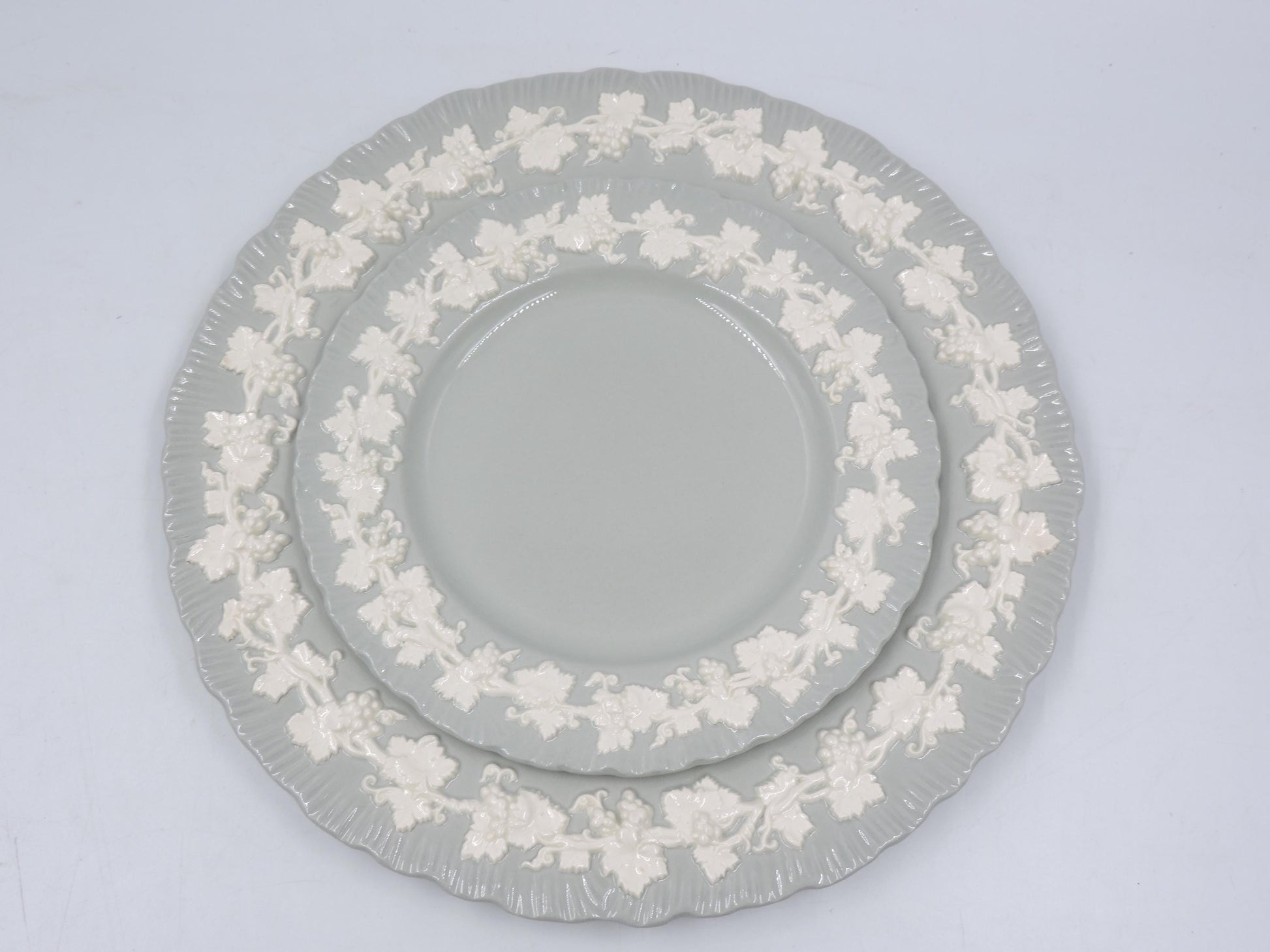 Wedgwood Queensware Shell Edge Plate Set of 3