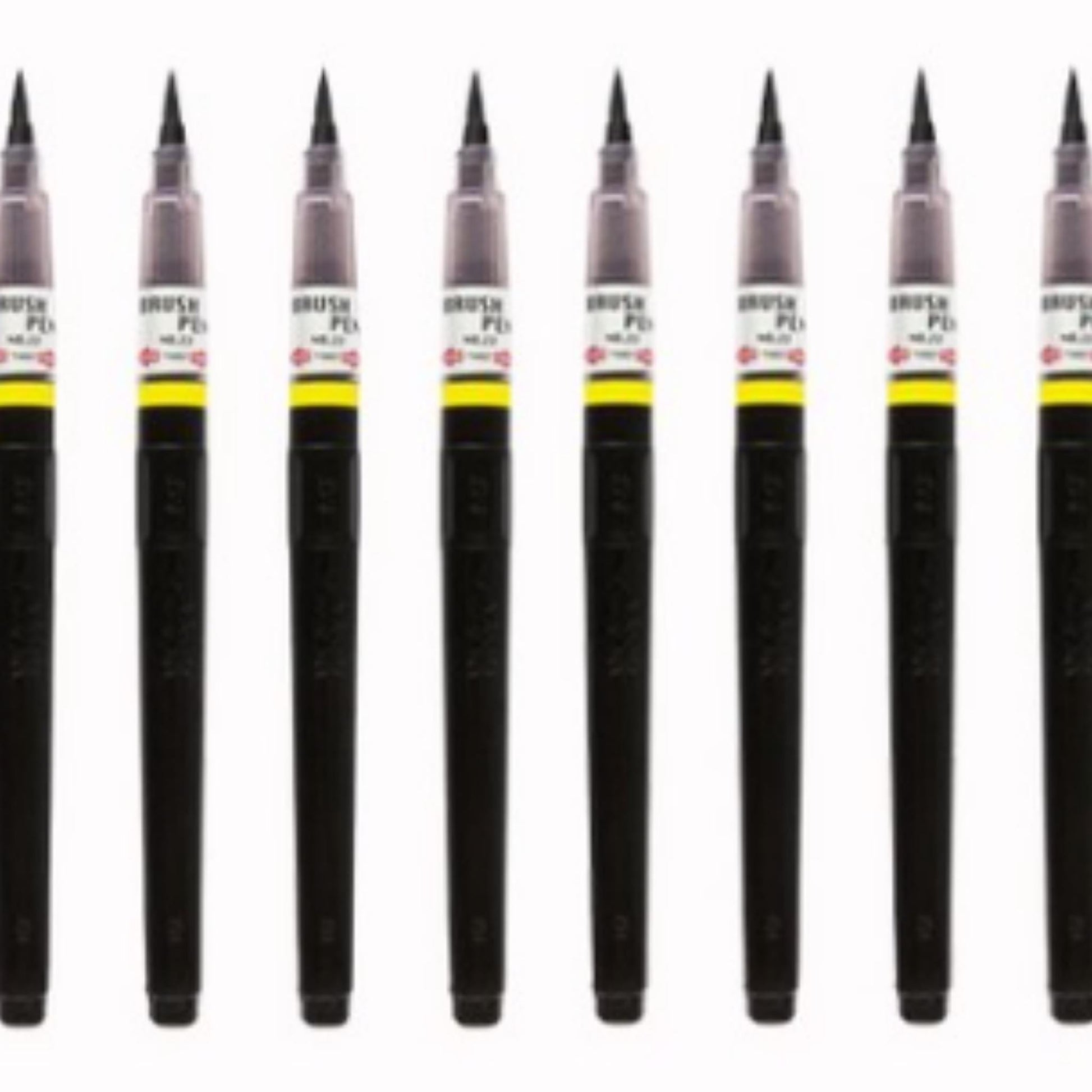 Kuretake No. 22 Brush Pen Set of 10 for Calligraphy and Lettering