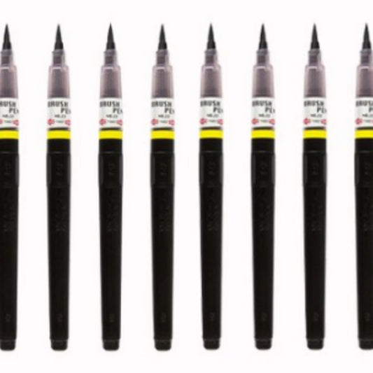 Kuretake No. 22 Brush Pen Set of 10 for Calligraphy and Lettering