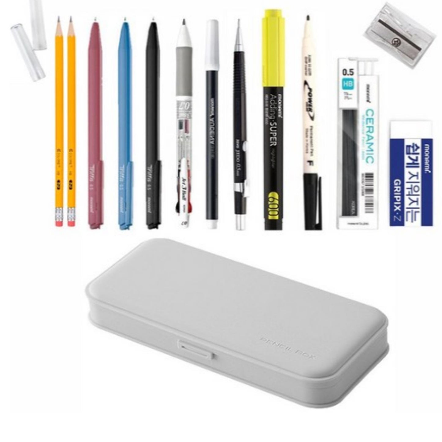 All-in-One Stationery Bundle, 16pc Writing Essentials, Office Desk Kit, Functional Pencil Set
