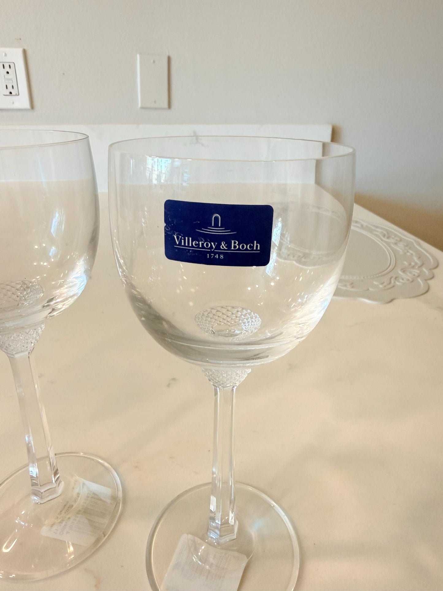 11-7390-0020 Villeroy & Boch Octavie Claret, 9.5 oz, Crystal Set of 4