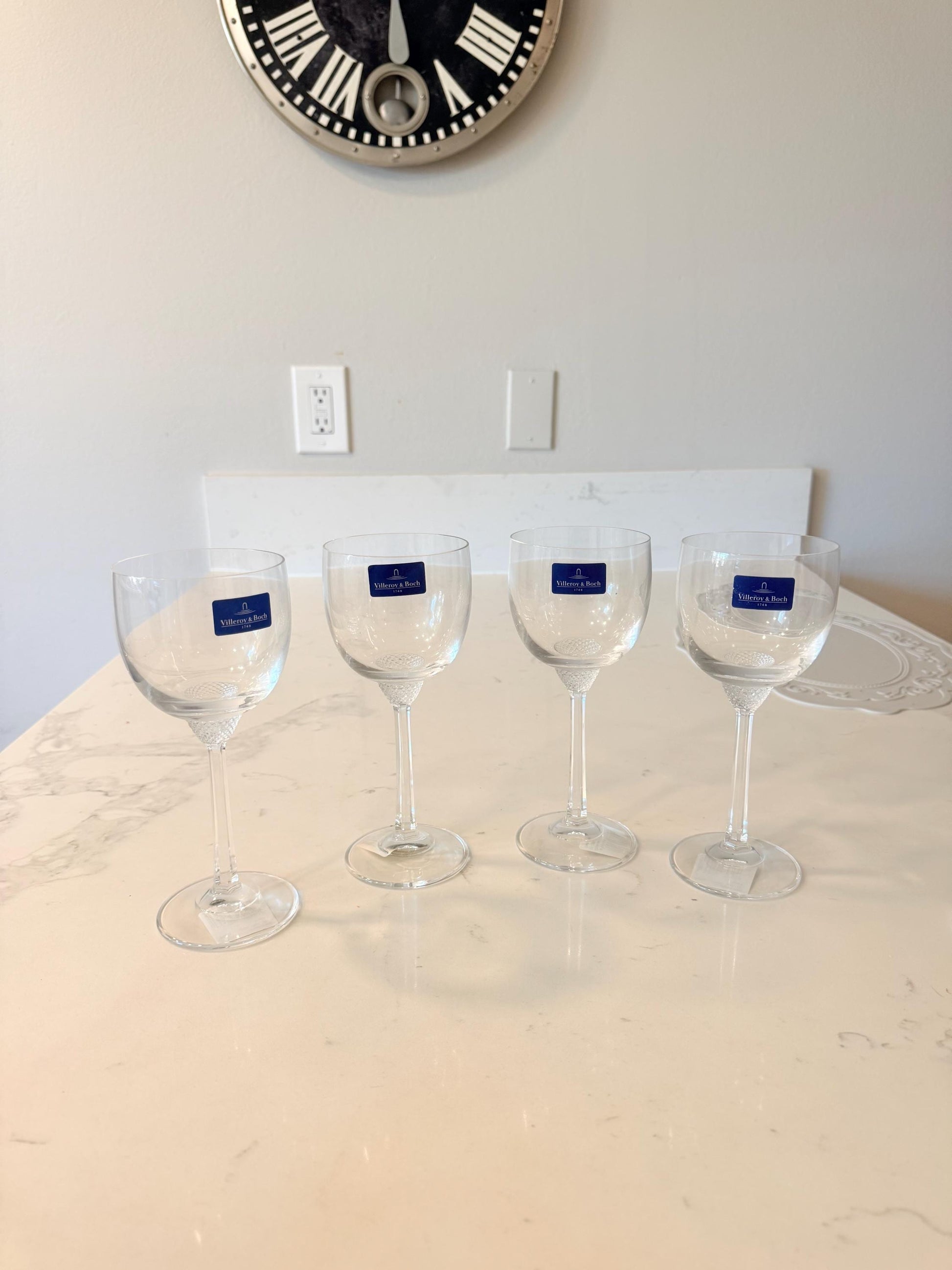 11-7390-0020 Villeroy & Boch Octavie Claret, 9.5 oz, Crystal Set of 4