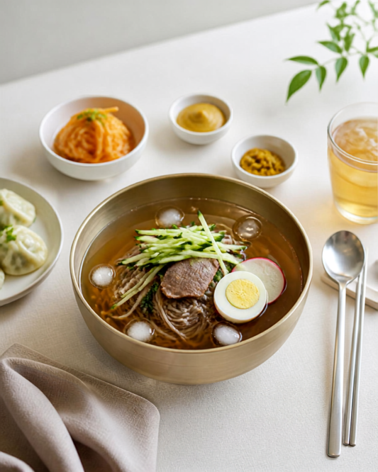 Premium Gold Korean Noodle Bowl  Large  Set of 2