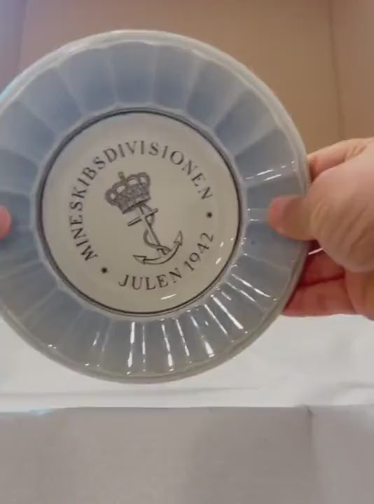 Vintage Danish Christmas Commemorative Plate Gift Set (1942)