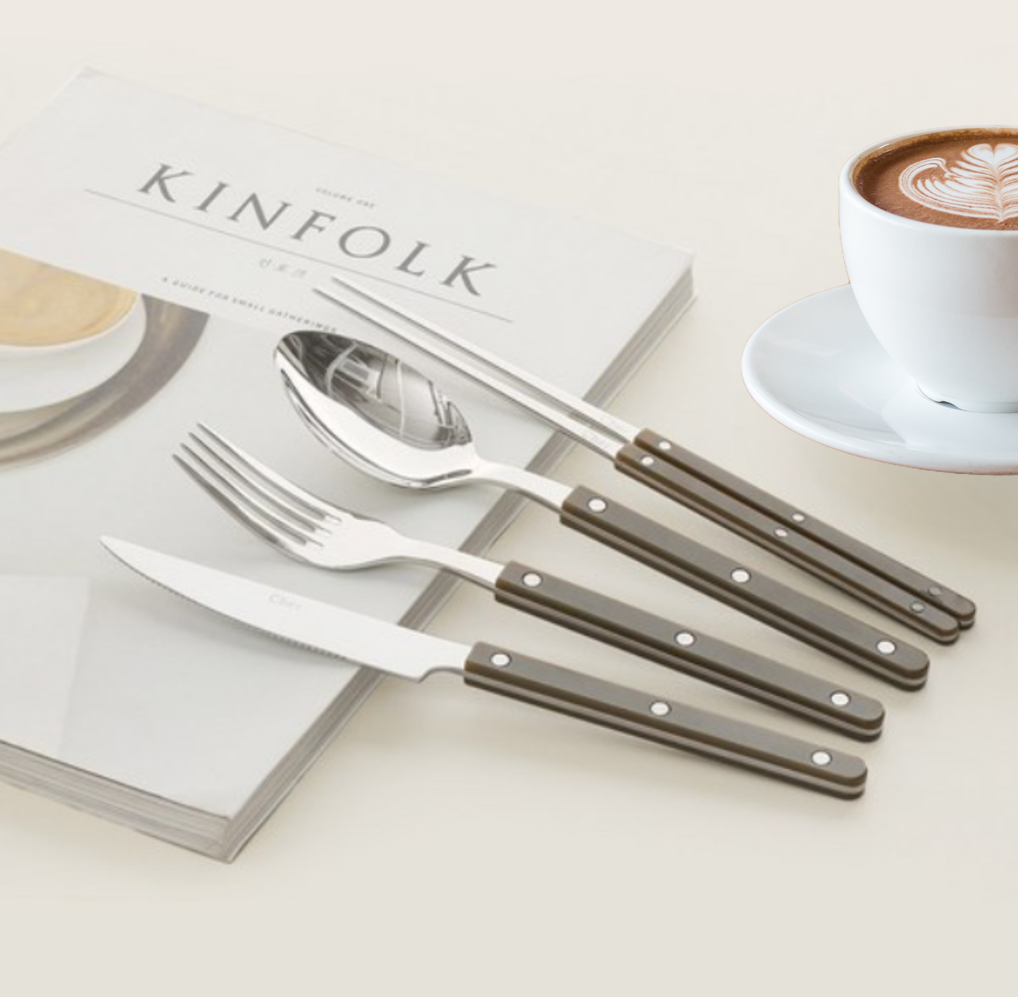 Maison Objet Premium Cier Farbe Cutlery Khak